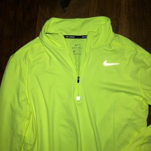 Nike Dry Fit half-zip long sleeve running top EUC